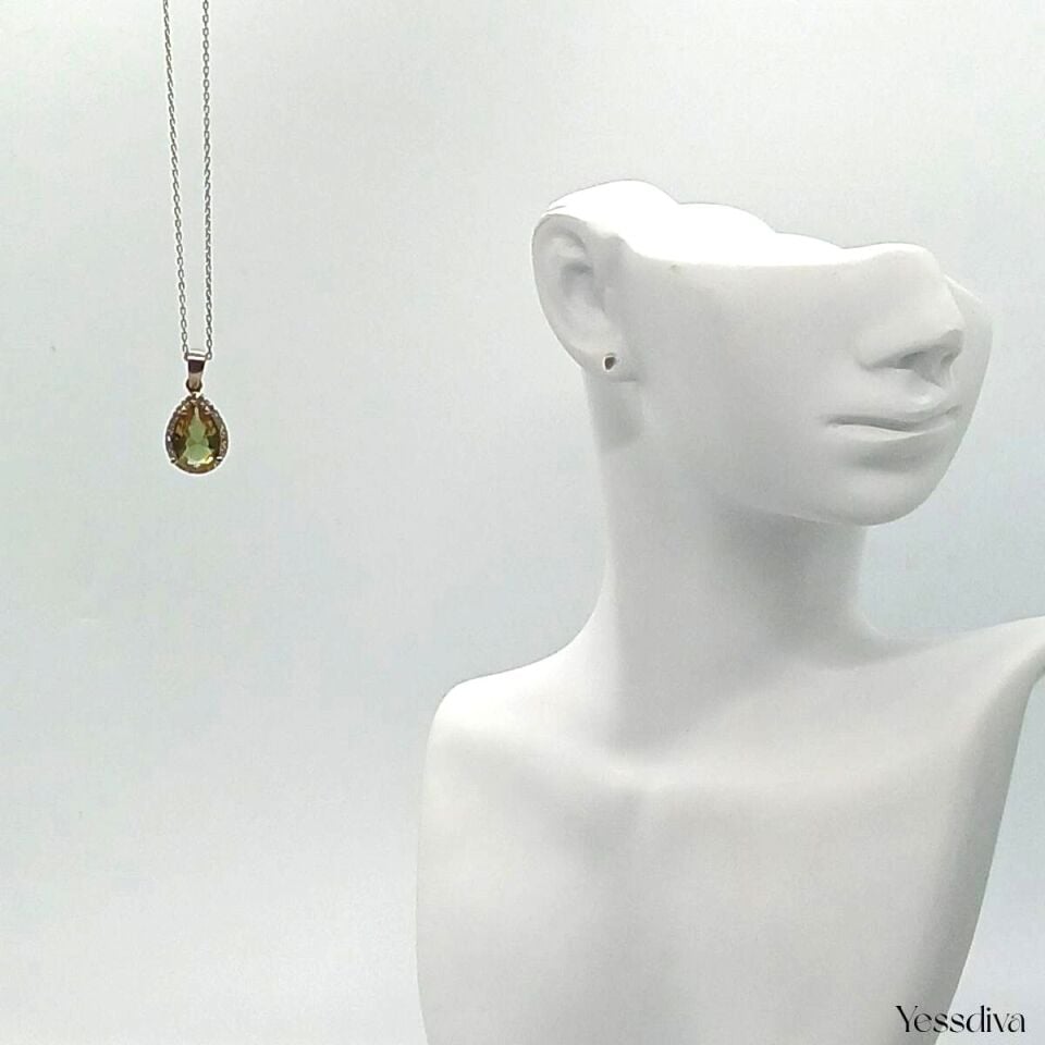 Zultanit Damla Taşlı Kolye