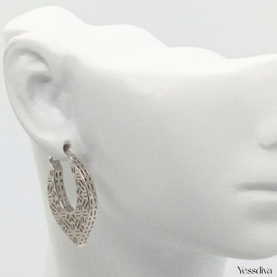 Damla Fizyon Gümüş Küpe