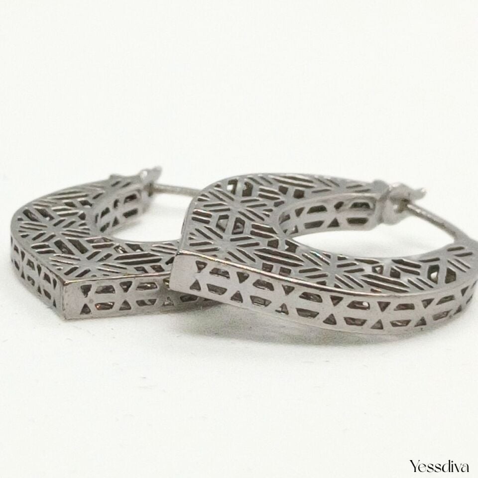 Damla Fizyon Gümüş Küpe